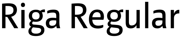 Riga Regular Font