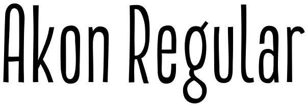 Akon Regular Font