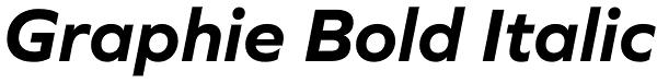 Graphie Bold Italic Font