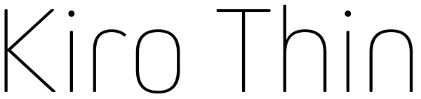 Kiro Thin Font