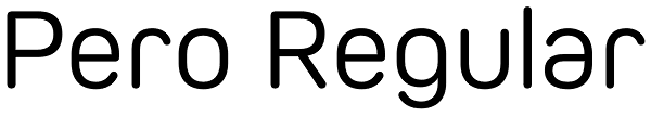 Pero Regular Font