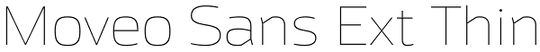 Moveo Sans Ext Thin Font