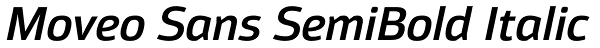 Moveo Sans SemiBold Italic Font