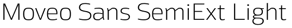 Moveo Sans SemiExt Light Font