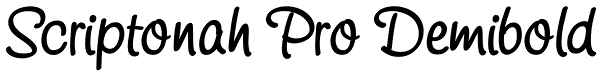 Scriptonah Pro Demibold Font