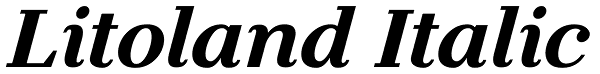 Litoland Italic Font