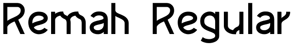 Remah Regular Font