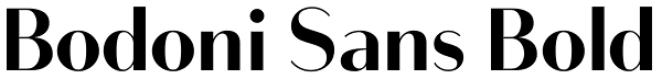 Bodoni Sans Bold Font