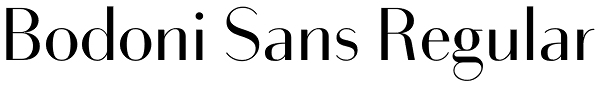 Bodoni Sans Regular Font