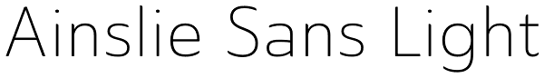 Ainslie Sans Light Font