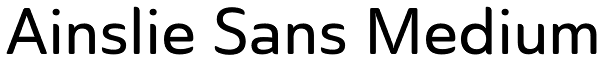 Ainslie Sans Medium Font