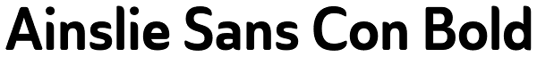 Ainslie Sans Con Bold Font