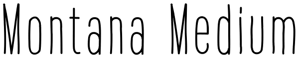 Montana Medium Font