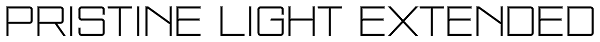 Pristine Light Extended Font