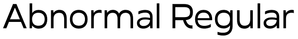 Abnormal Regular Font