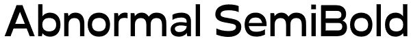 Abnormal SemiBold Font