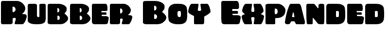 Rubber Boy Expanded Font