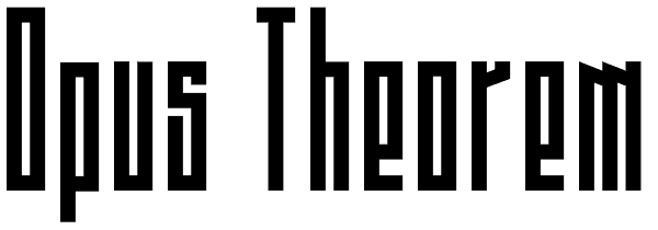 Opus Theorem Font