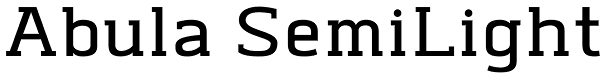 Abula SemiLight Font