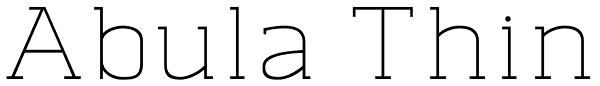 Abula Thin Font