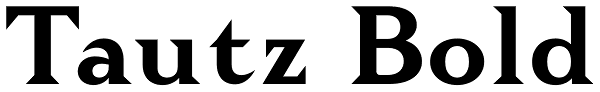 Tautz Bold Font