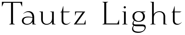 Tautz Light Font