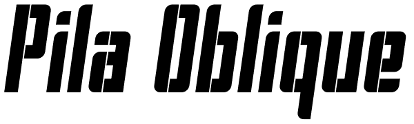 Pila Oblique Font