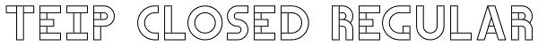 Teip Closed Regular Font