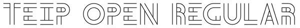 Teip Open Regular Font