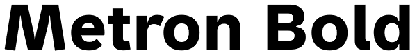 Metron Bold Font