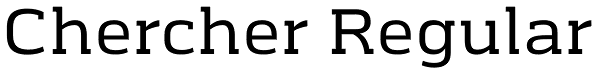 Chercher Regular Font