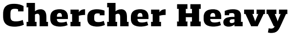 Chercher Heavy Font