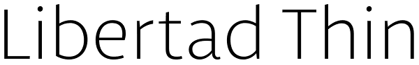 Libertad Thin Font