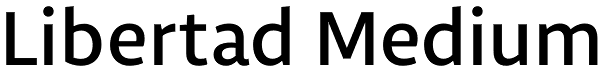 Libertad Medium Font