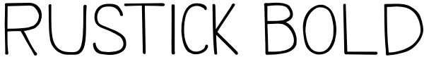 Rustick Bold Font