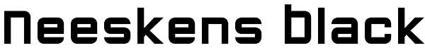 Neeskens Black Font