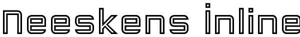 Neeskens Inline Font