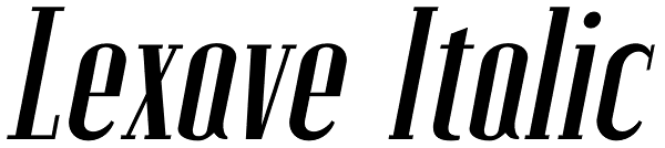 Lexave Italic Font