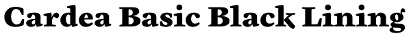 Cardea Basic Black Lining Font