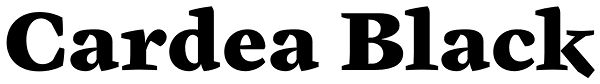 Cardea Black Font