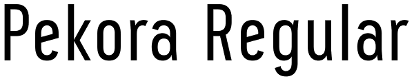 Pekora Regular Font