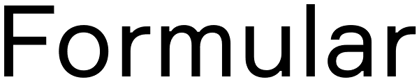 Formular Font