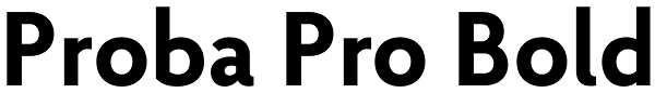 Proba Pro Bold Font