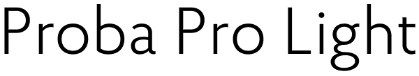 Proba Pro Light Font