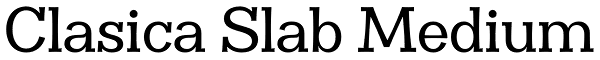 Clasica Slab Medium Font