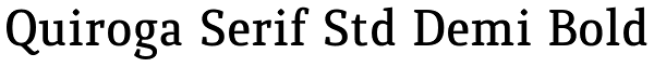 Quiroga Serif Std Demi Bold Font