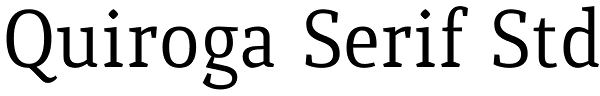 Quiroga Serif Std Font