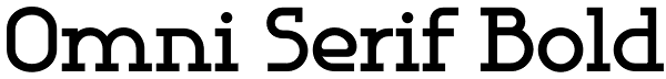 Omni Serif Bold Font