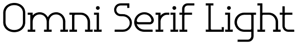 Omni Serif Light Font