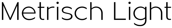 Metrisch Light Font